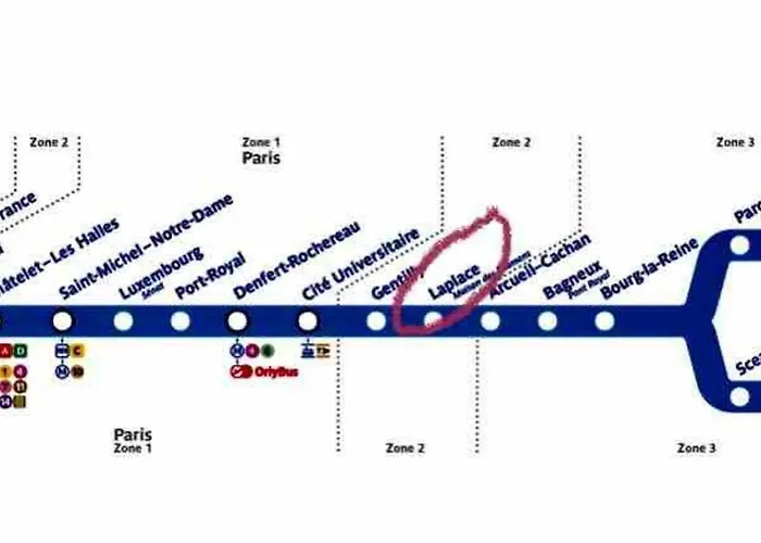 Duplex T2 A Arcueil A 3Min Arret Laplace Rer B